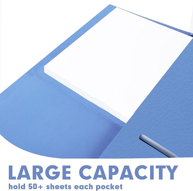 Two Pocket Folders, RAZCC 50 Pack File Folders - Image 3