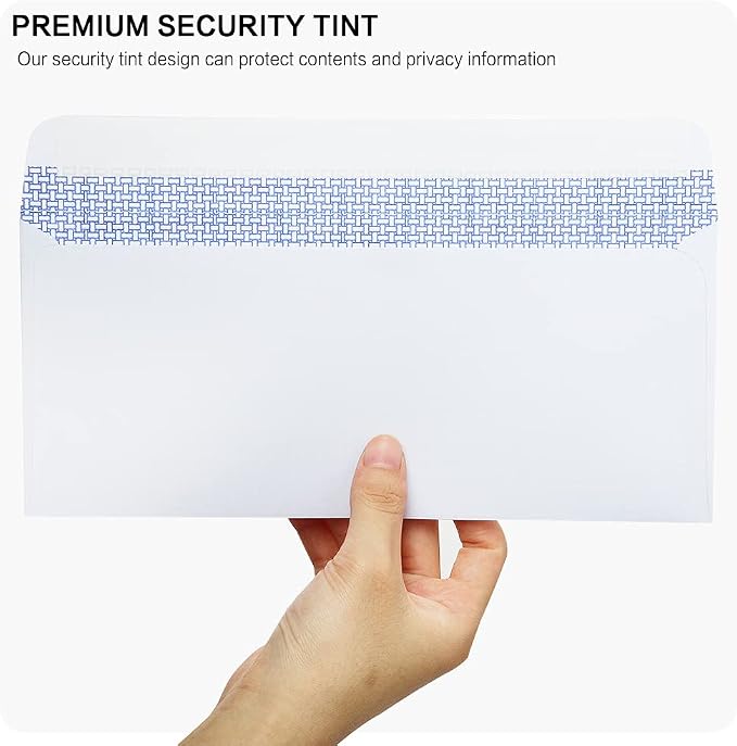 500 Pack #10 Double Window Security Self-Seal Envelopes - Image 3