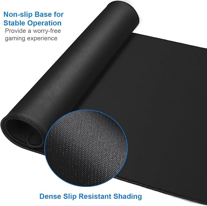 Large Mouse Pad, 35.42x15.7 inch Large Gaming Non-Slip Mousepad, Water Resist - Image 3