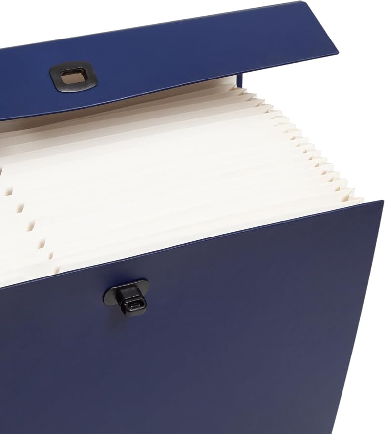 Smead Portable Expanding File Box, 19 Pockets, Blank Tabs, Printed Labels - Image 6