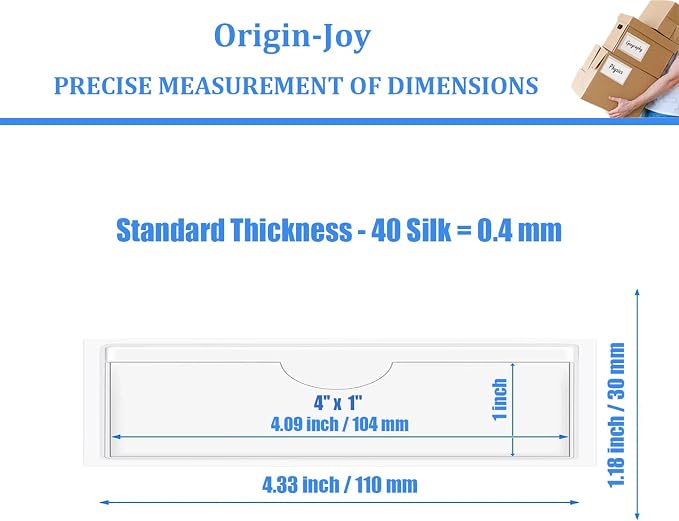 Origin-Joy 35 PCS Self Adhesive Index Card Pockets - Image 2