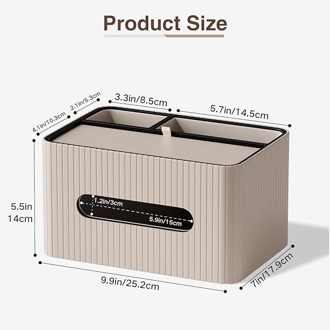 KINGFOM Leather Tissue Box Cover - Image 3