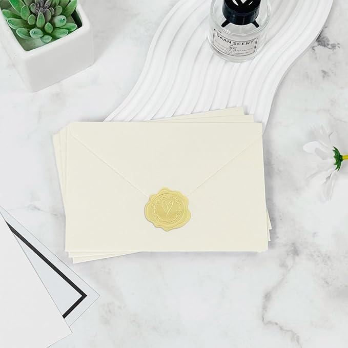 50 PCS 4x6 Pearl Ivory Envelopes - Image 6