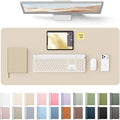 YSAGi Leather Desk Protector, Office Mat, Large Mouse Mat, Non-Slip PU Leather by YSAGi