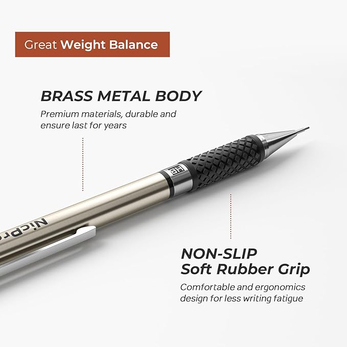 Nicpro 0.7 mm Art Mechanical Pencils Set, Artist Writing - Image 3