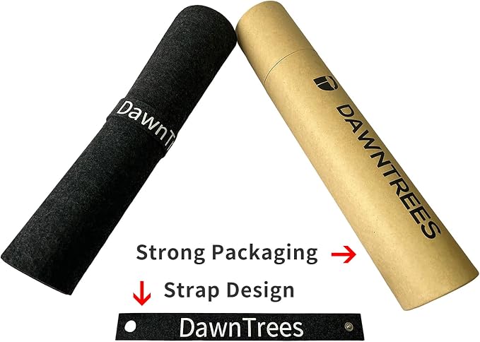 DAWNTREES Non-Slip Felt Desk Mat, 36 x 16 Inches Large Desk Pad Protector - Image 7
