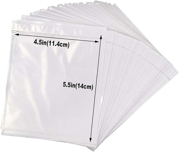 100 Pcs-4.5x5.5In Shipping Envelopes, Packing List Mailing Envelopes Clear - Image 2