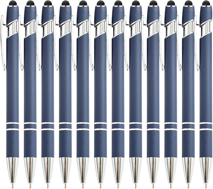 PASISIBICK 12 Pieces Blue Ballpoint Pen - Image 8