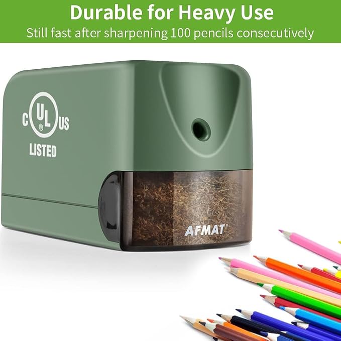 AFMAT 3 Pack Electric Pencil Sharpener, Heavy Duty Pencil Sharpener - Image 4