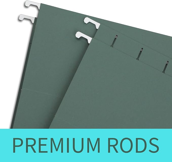 HERKKA Extra Capacity Hanging File Folders, 30 Pack Reinforced Hang Folders - Image 4
