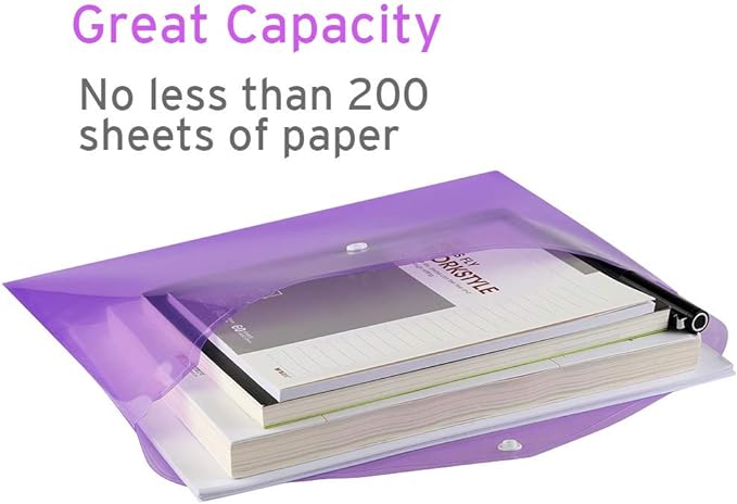 Sooez 12 Pack Folders Plastic Envelopes - Image 7