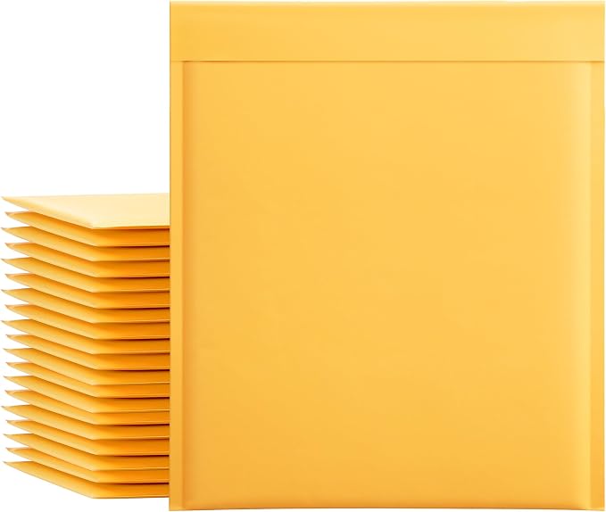 UCGOU Large Kraft Bubble Mailers 12x16 Inch Usable Size 12x15 Inch 25Pack by UCGOU