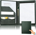 Padfolio Portfolio Binder, Faux Leather Folder, Resume Interview Legal Document by JUSTASHOW