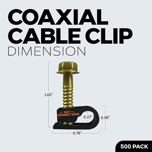 Best Connections Coaxial Cable Clips - Image 2
