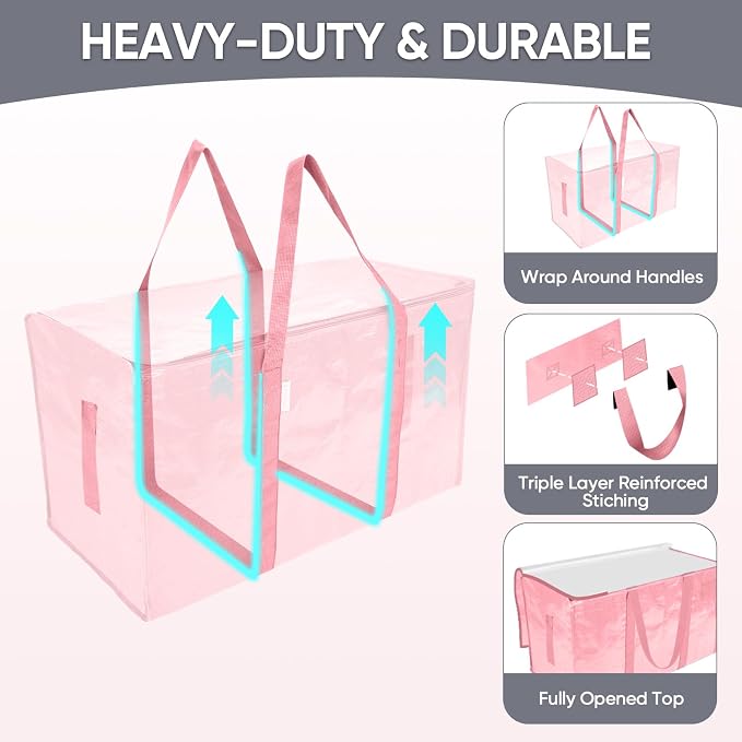 TICONN 6 Pack Extra Large Moving Bags Heavy Duty - Image 3
