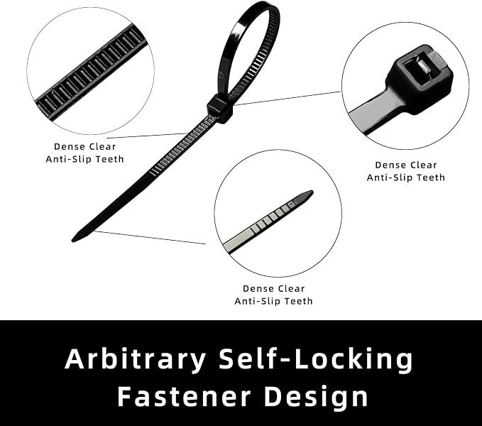 Cable Zip Ties, 4 Inch Small Cable Ties, Self-Locking Wire Ties used - Image 4