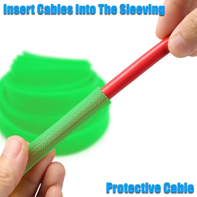 25ft PET Expandable Braided Cable Sleeve 1/6inch Pet Braided Cable Sleeve - Image 4