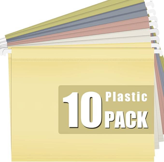 10 Pack Hanging File Folders, Letter Size | with1/5-Cut Tabs. Includes 10 - Image 9