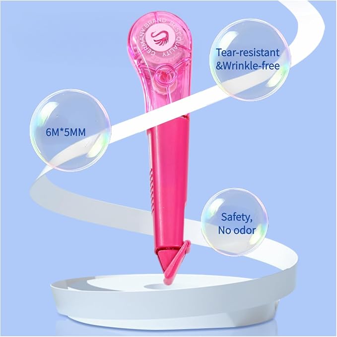 Correction Tape Pen, 10-Count Pack, 19.69ft Each, Dry Instantly, Stretch - Image 2