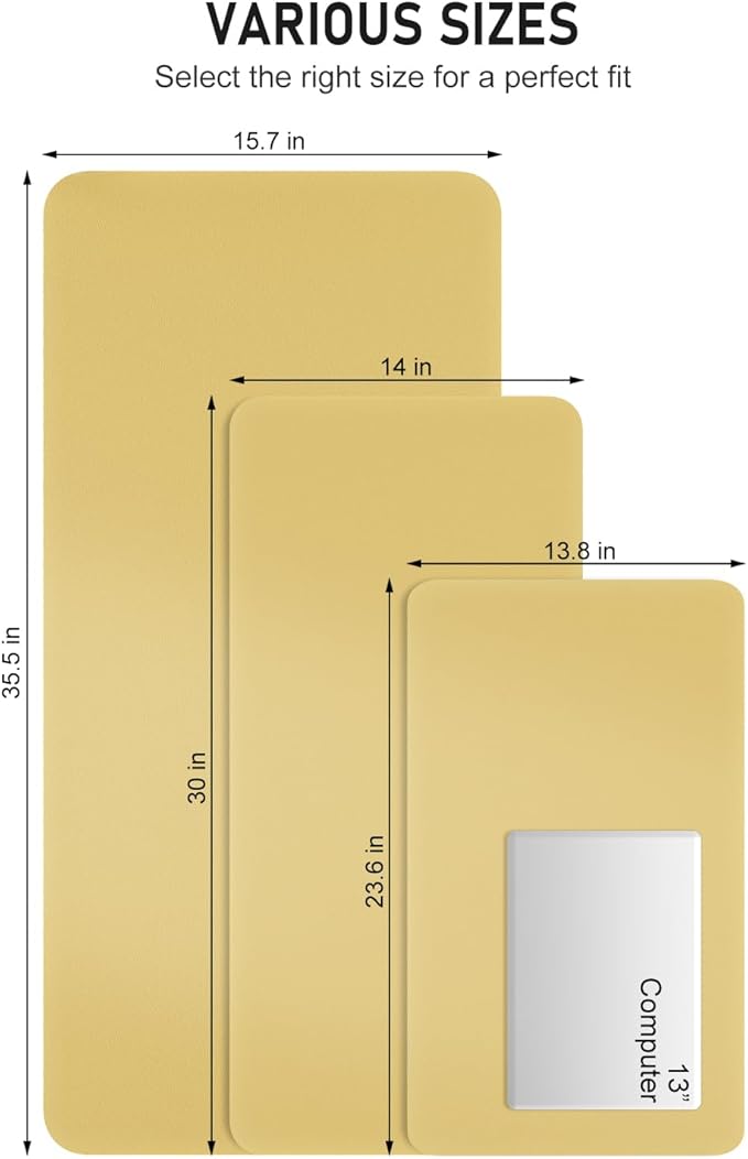 Desk Pad, Waterproof Laptop Computer Writing Mat - Image 6