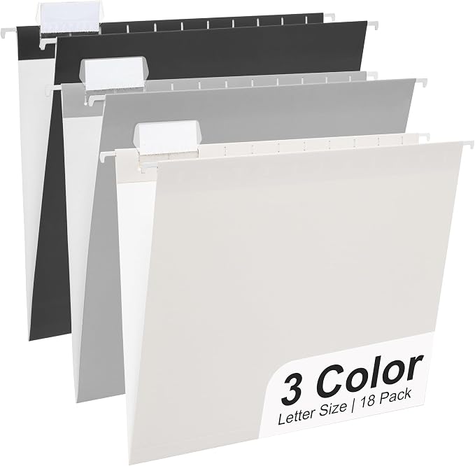 Y YOMA 18 Pack Gradient Hanging File Folders Letter Size Decorative Hanging by YYOMA