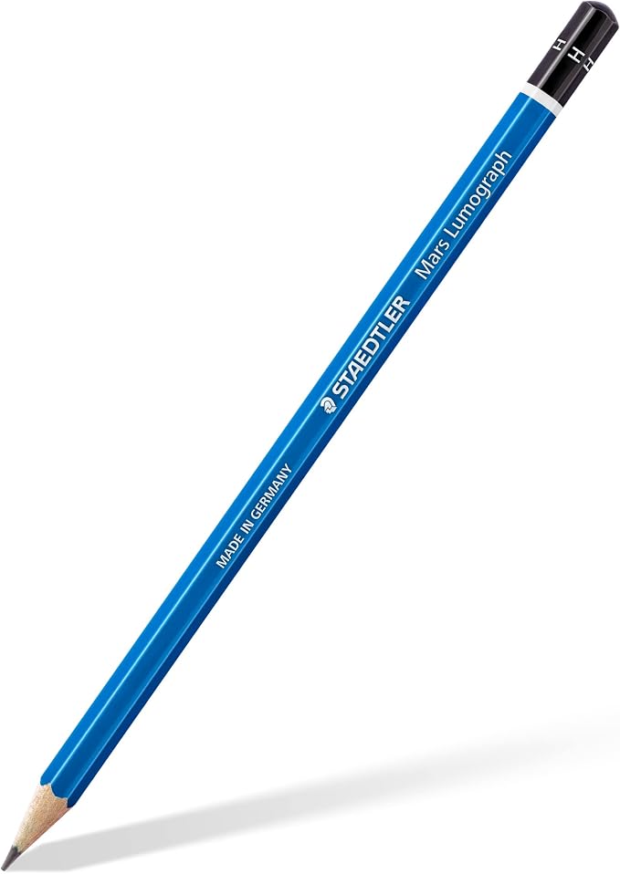 STAEDTLER Mars Lumograph H Graphite Art Drawing Pencil, 6 Pencils - Image 2