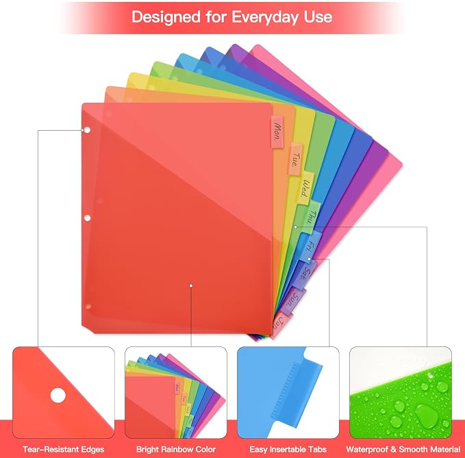 SUIN 8-Tab Binder Dividers - Image 3