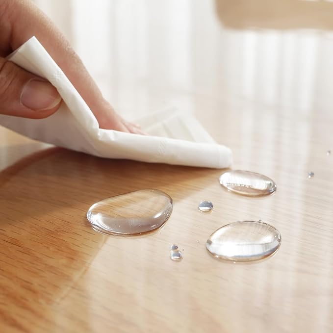 LovePads Clear Table Cover Protector, 22 x 48 Inch 2mm Thick Plastic Table Cover - Image 7