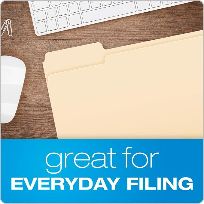 Pendaflex File Folders, 100 Pack, Durable Manila Folders, Letter Size, 3 Top - Image 6