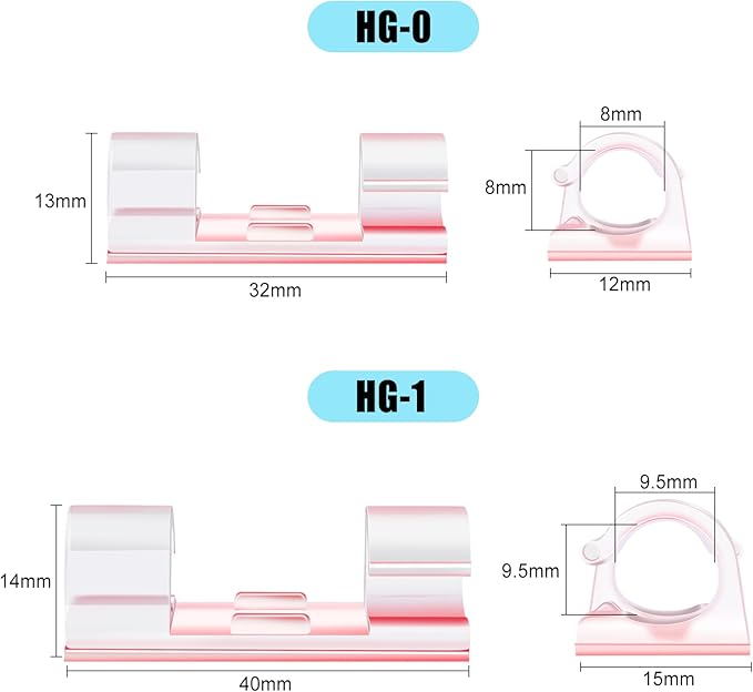 XHF 35pcs Large Self Adhesive Cable Clips Clear, Wire Clips Cable Management - Image 3