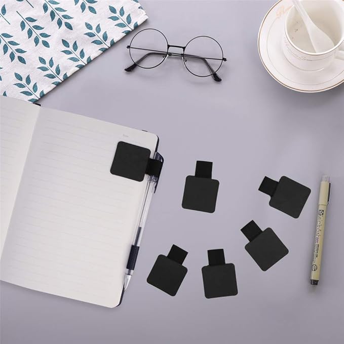 SLSON 12 Pack Notebook Pen Loop Holder Self-Adhesive Pen Holder Pencil Holders - Image 2