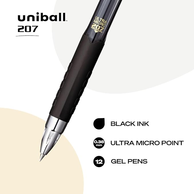 uniball 207 Signo Gel Ultra Micro Gel Pen, Retractable, Extra-Fine 0.38 Mm - Image 2