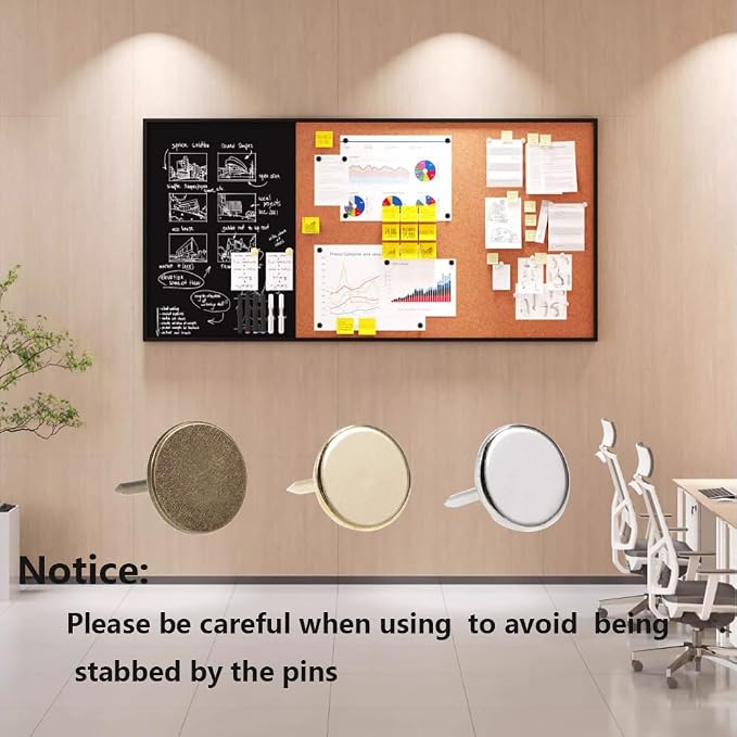 100pcs Upholstery Thumb Tacks for Wall, 7/16 Inch Wood Thumb Tacks, Upholstery - Image 3