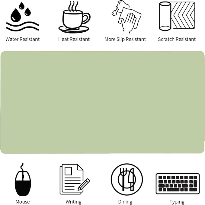 Bloss Green Desk Mat, Desk Matt - Image 4