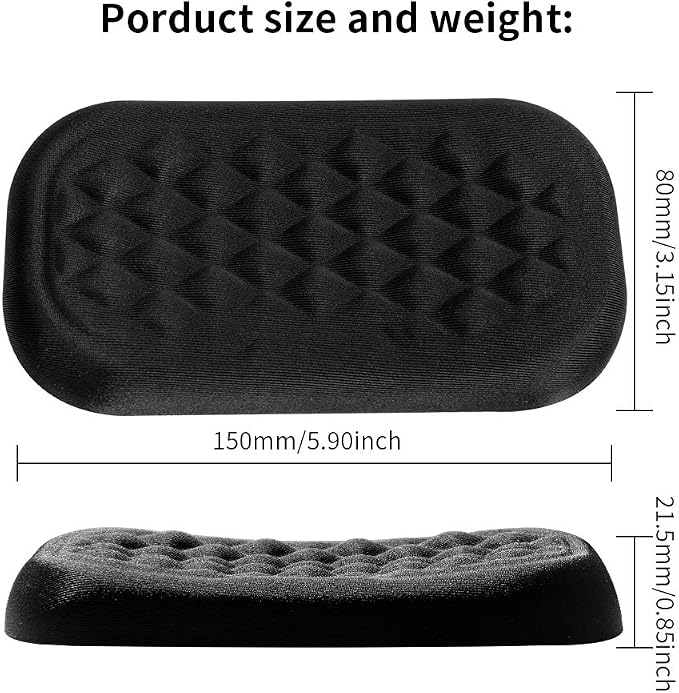 Vaydeer Mouse Wrist Rest Pad, Memory Foam Hand Rest Support Padded - Image 3