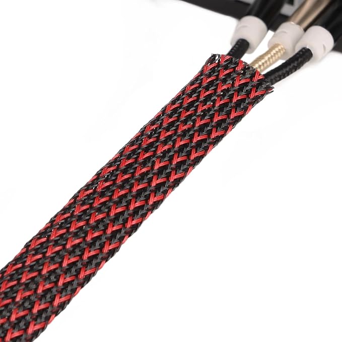 25ft PET Expandable Braided Cable Sleeve 1.2 inch Pet Braided Cable Sleeve - Image 8