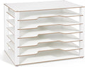 Yumkfoi Construction Paper Organizer 12" x 18", 6-Tiers Paper Organizer Storage by Yumkfoi
