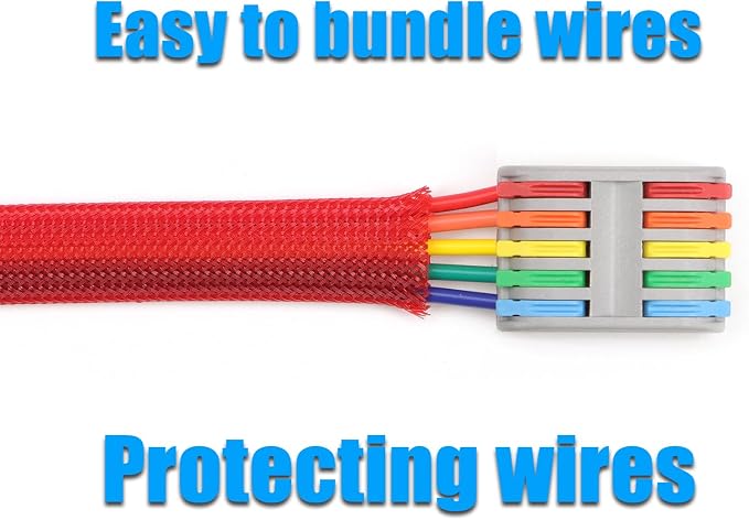 25ft PET Expandable Braided Cable Sleeve 5/8inch Pet Braided Cable Sleeve - Image 6