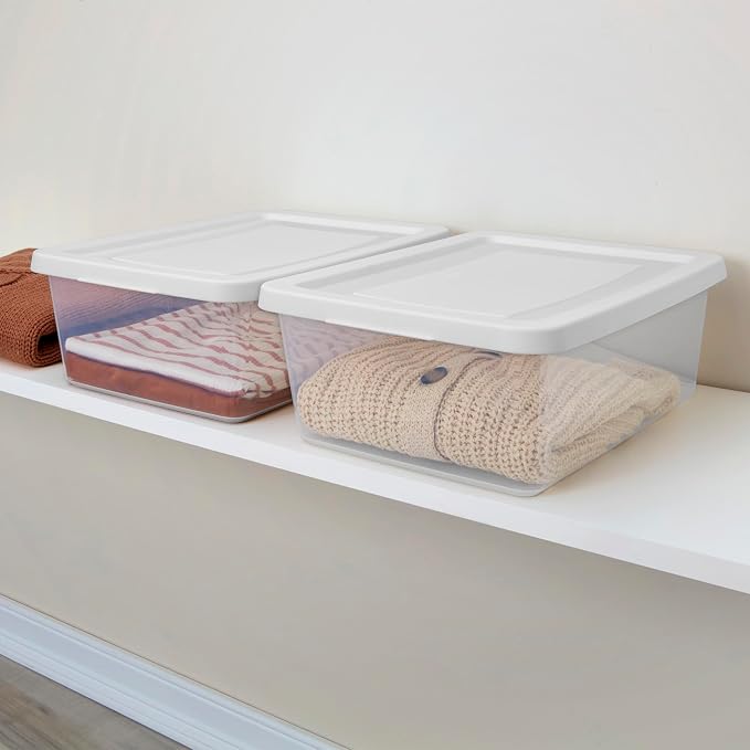 Sterilite 60 Pack Storage Box, 12 Quart Stackable Tote - Image 5