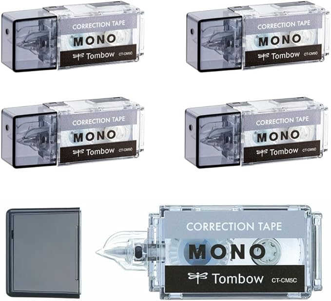Tombow CT-CM5C10-5P MONO Mono Pocket Correction Tape, Tape Width 0.2 inches x by Tombow