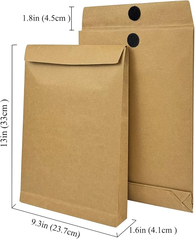 20 Pack Large Expandable Envelopes, 9.3x 13" Big Mailing Envelopes | - Image 6