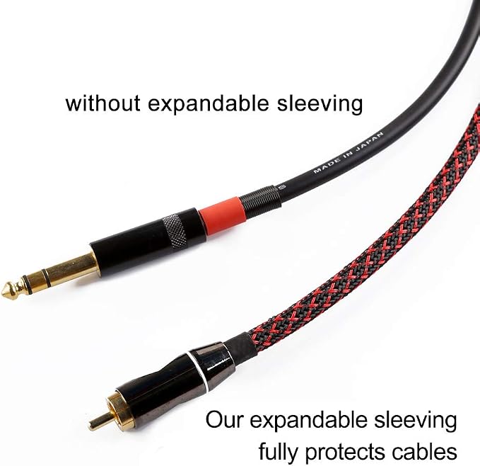 25ft - 1/2 inch PET Expandable Braided Sleeving – BlackRed – Alex Tech Braided - Image 2
