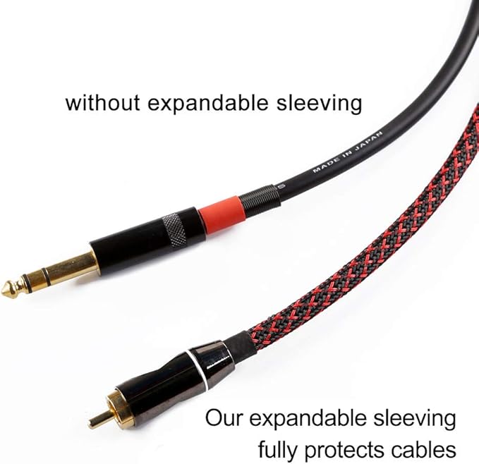 25ft - 3/8 inch PET Expandable Braided Sleeving – BlackRed – Alex Tech Braided - Image 2