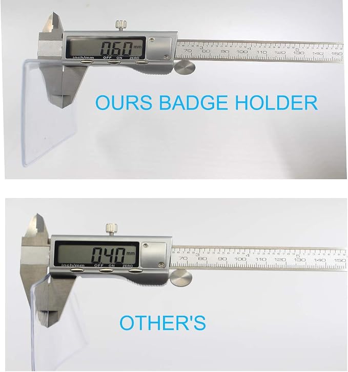 Vertical ID Badge Holders Sealable Waterproof Clear Plastic Holder, Fits - Image 3