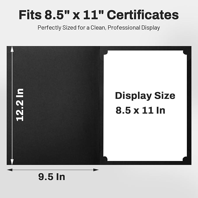 SUNEE Certificate Holders, Diploma Covers Gold Foil Border, - Image 5
