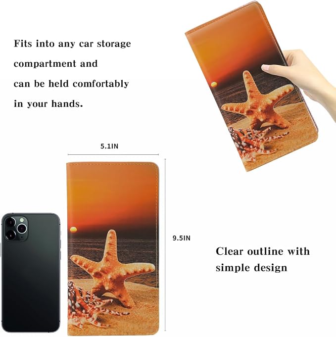 TILDOSAC Leather Car Registration and Insurance Card Holder, Car Document Holder - Image 3