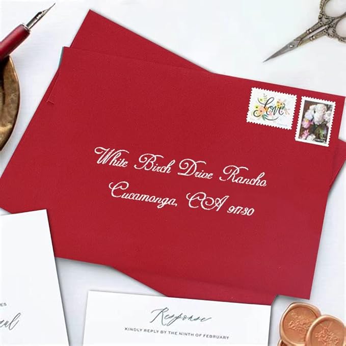 A7 Printable Red Envelopes 5X7 50 Pack - Image 4