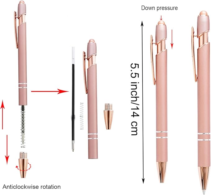 PASISIBICK 12 Pieces Rose Gold Inspirational Motivational Quotes Snarky Screen - Image 2