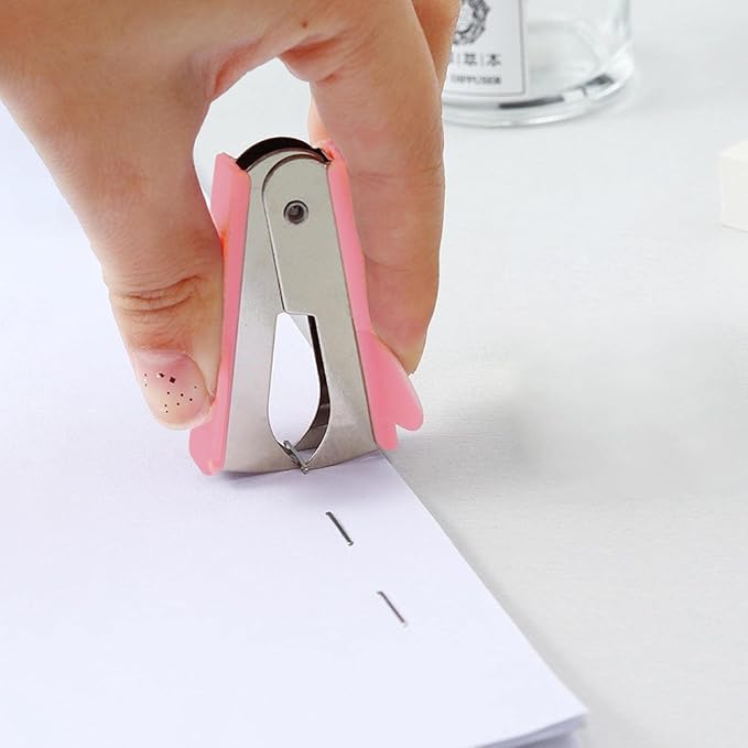 Modern Pink Plastic Staple Remover, Office School Supplies, Staple Puller Tool - Image 4