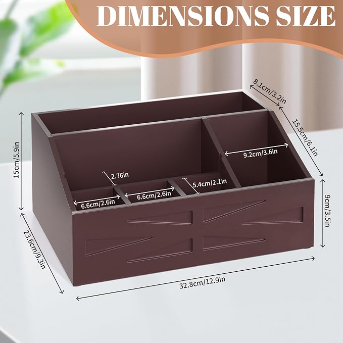 Large Mail Organizer Countertop, Farmhouse Desk and Kitchen Countertop Storage - Image 2